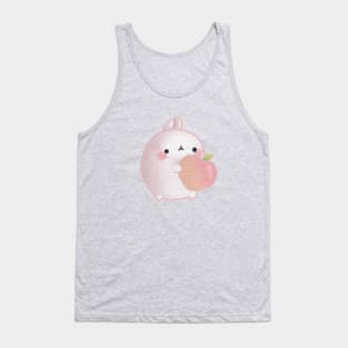 Cute rabbit peach Tank Top